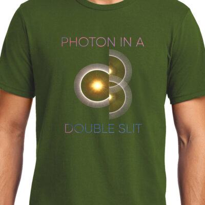 Cellcrazzy Photon in a Double Slit 2, Quantum Physics, Unisex Graphic T-Shirt