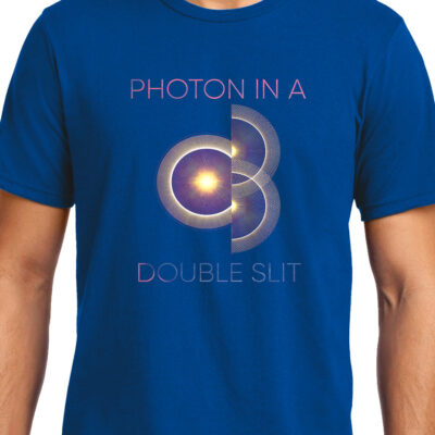 Cellcrazzy Photon in a Double Slit 2, Quantum Physics, Unisex Graphic T-Shirt