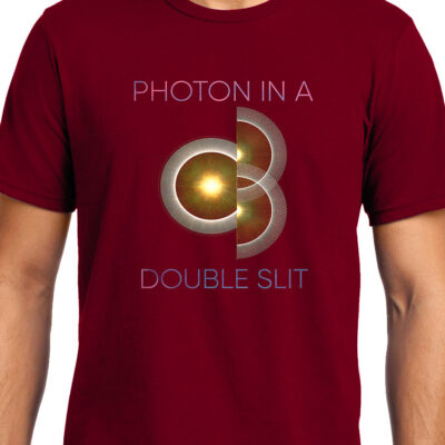 Cellcrazzy Photon in a Double Slit 2, Quantum Physics, Unisex Graphic T-Shirt
