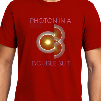 Cellcrazzy Photon in a Double Slit 2, Quantum Physics, Unisex Graphic T-Shirt