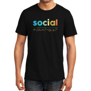 Cellcrazzy Social Distancing, Maths, Unisex Graphic T-Shirt